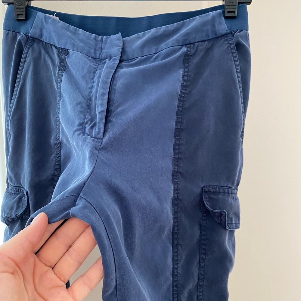 BCBGMaxAzria cargo pants blue soft XS